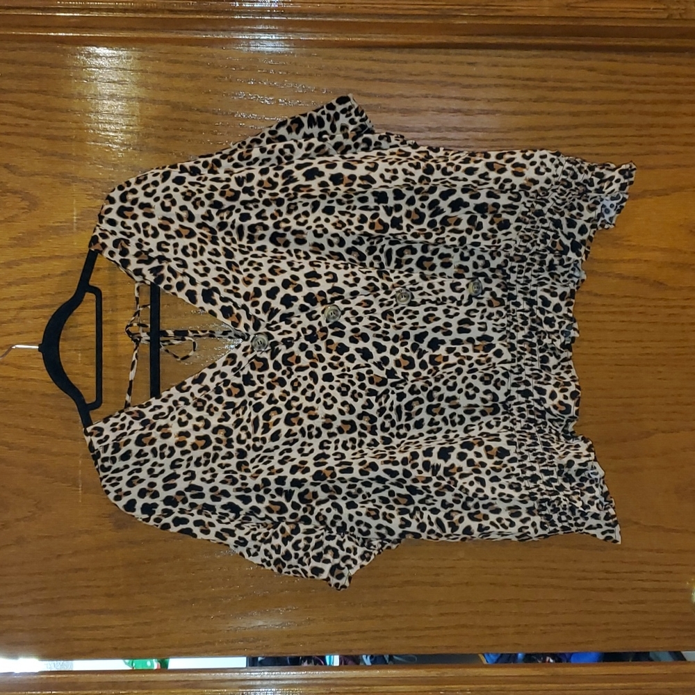 Matrices Top Cheatah Print
